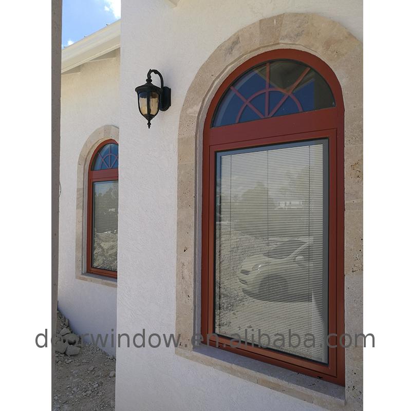 Factory Direct High Quality red stained glass window quarter round shade pull shades for windows - Doorwin Group Windows & Doors