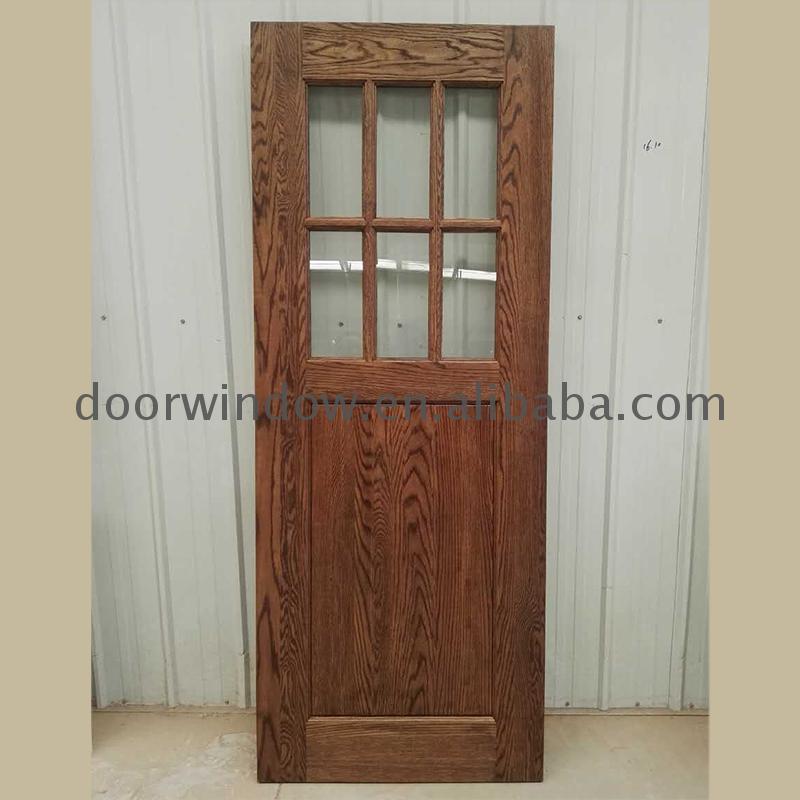 Factory direct price entry door with glass on top and wood lites frames - Doorwin Group Windows & Doors