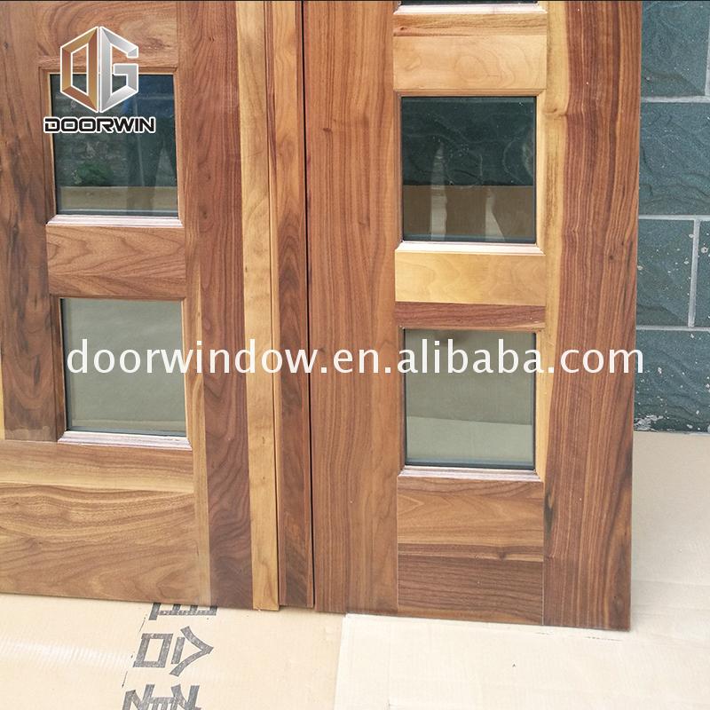 Factory direct price soundproof wood door solid doors with glass panels uk - Doorwin Group Windows & Doors