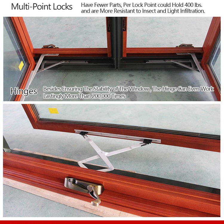 Factory Direct Sales wood aluminum composite casement windows window crank out - Doorwin Group Windows & Doors
