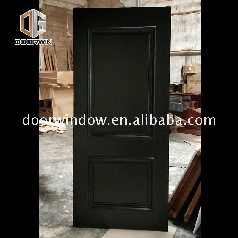 Factory direct selling commercial entrance doors cheap internal wooden entry with sidelites - Doorwin Group Windows & Doors