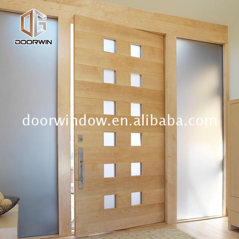 Factory direct selling double wood doors with glass doorwin side lites - Doorwin Group Windows & Doors