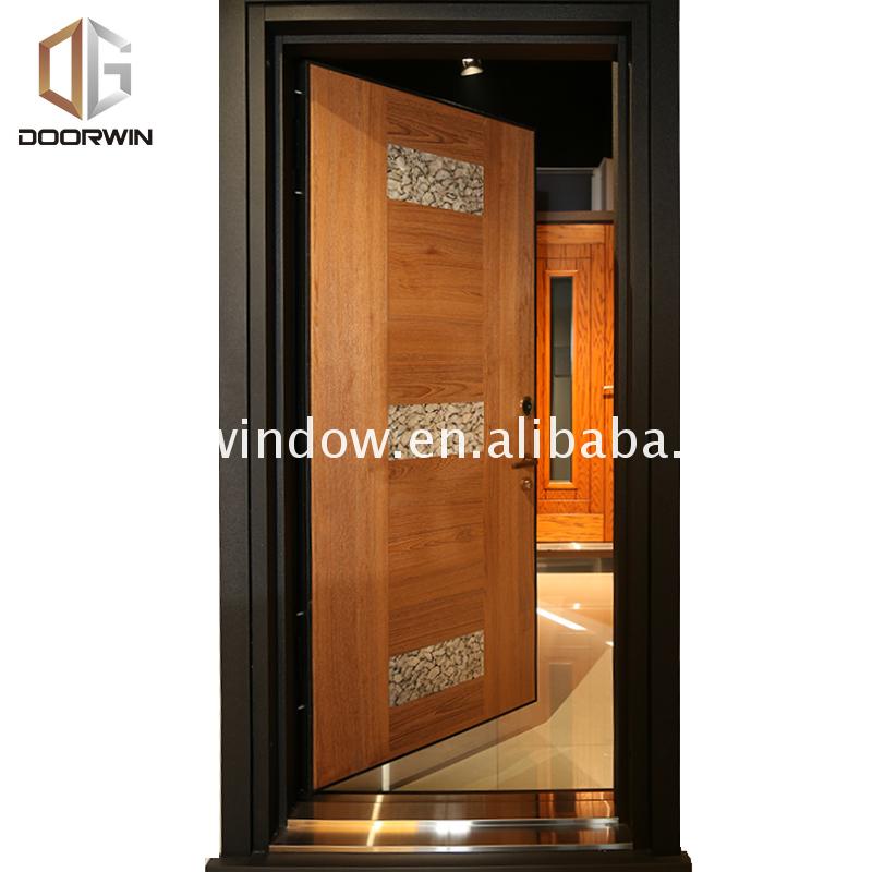 Factory direct selling standard wood door sizes soundproof french doors solid frame - Doorwin Group Windows & Doors