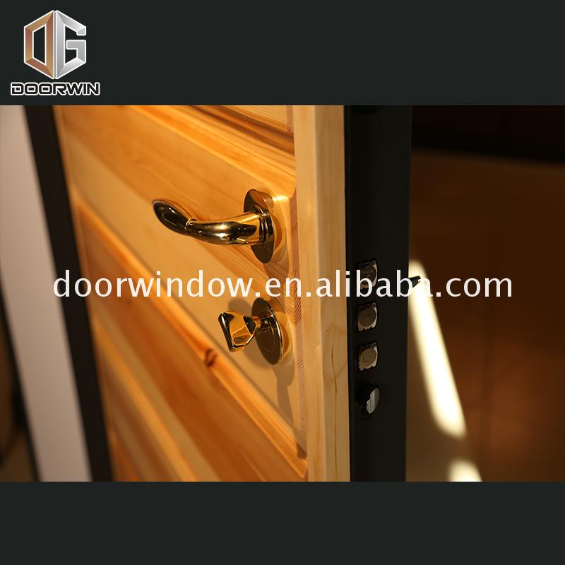 Factory direct supply 4 panel exterior wood door - Doorwin Group Windows & Doors