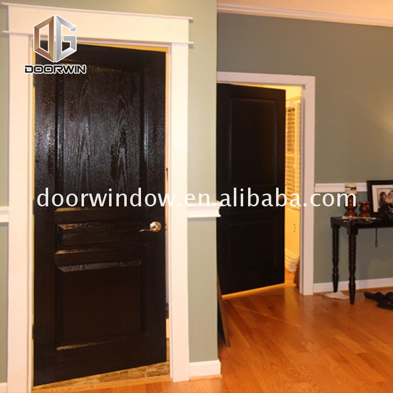 Factory direct supply single french door with sidelites simple wooden replacement - Doorwin Group Windows & Doors
