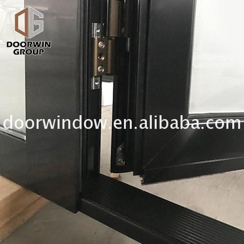 Factory hot sale prehung double entry doors powder coated aluminium pivot door - Doorwin Group Windows & Doors