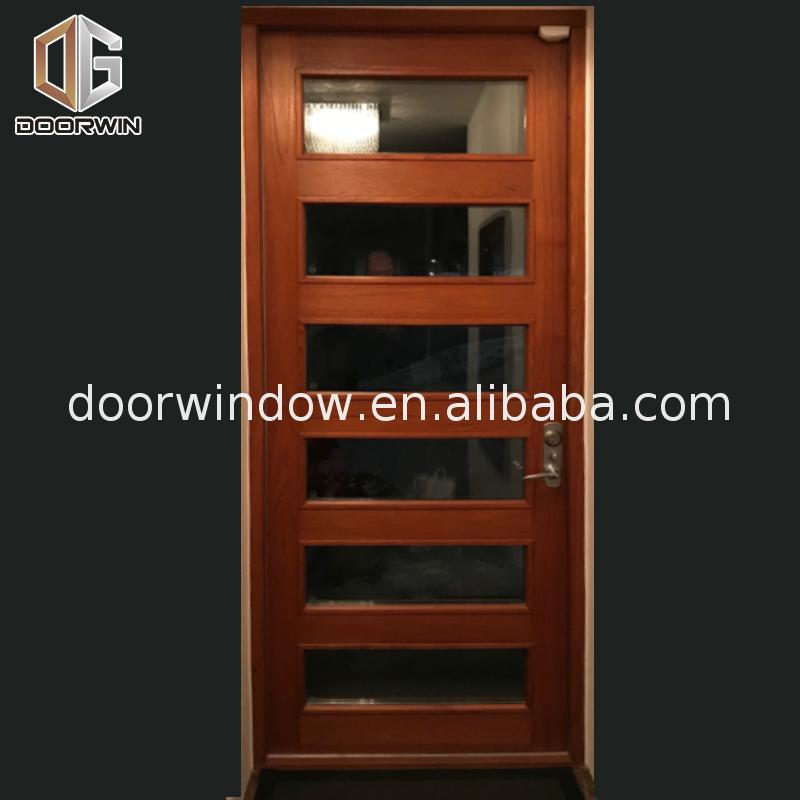 Factory made 6 panel door with glass inserts - Doorwin Group Windows & Doors