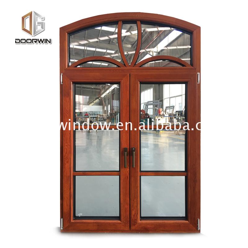 Factory made special shape windows small french round top aluminium - Doorwin Group Windows & Doors