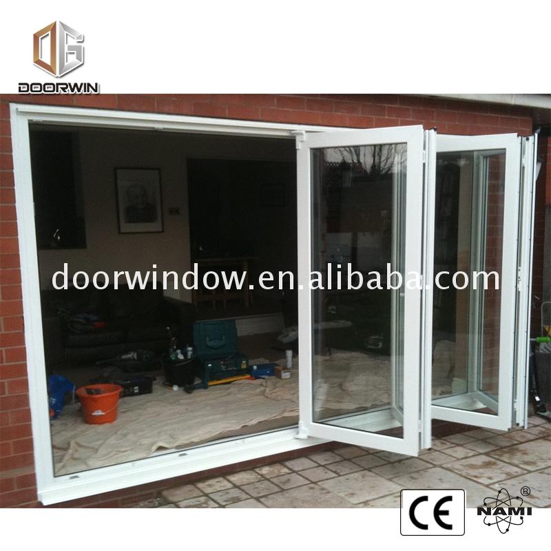 Factory outlet 4 panel glass door frosted folding doors - Doorwin Group Windows & Doors