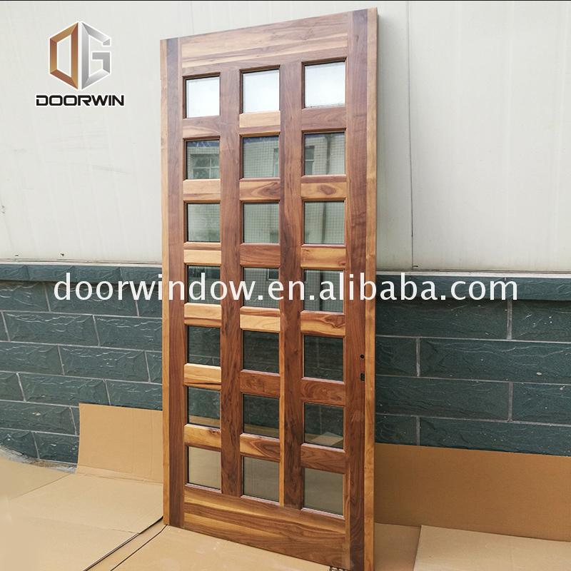 Factory outlet real wood doors quality prehung front door with sidelites - Doorwin Group Windows & Doors