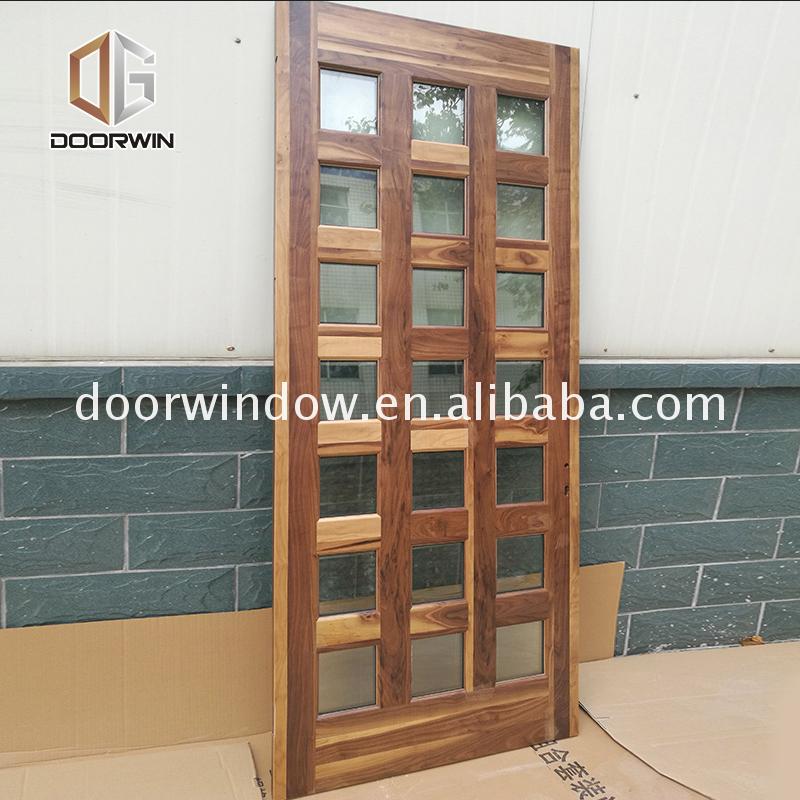 Factory outlet real wood doors quality prehung front door with sidelites - Doorwin Group Windows & Doors