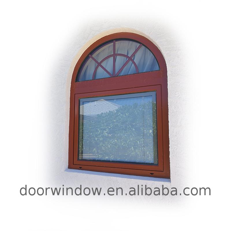 Factory outlet roman shades for arched windows roll down window red frames - Doorwin Group Windows & Doors