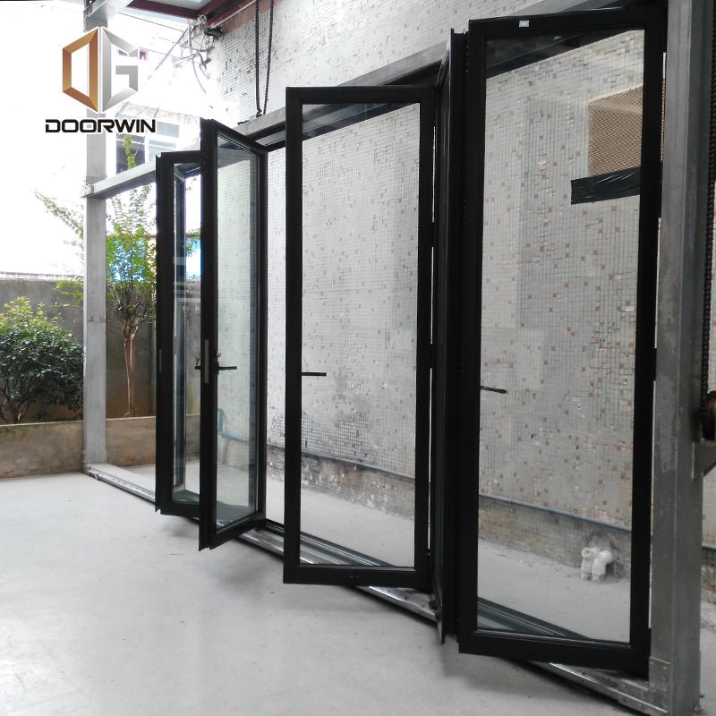 Factory price Manufacturer Supplier glass exterior entry doors garage door foldable uk - Doorwin Group Windows & Doors