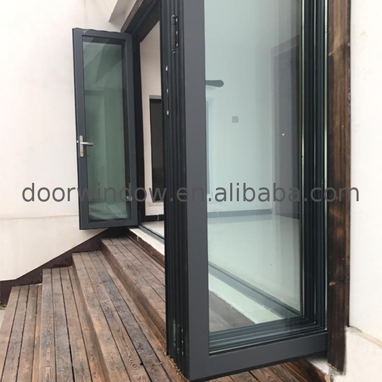 Factory price Manufacturer Supplier types of folding doors transparent door three panel - Doorwin Group Windows & Doors