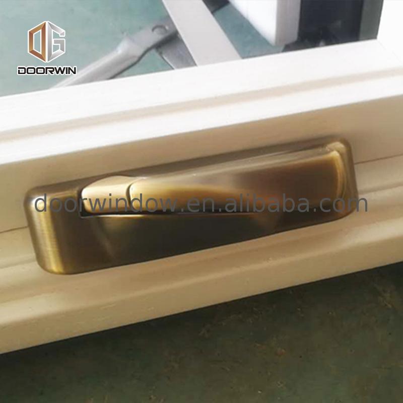 Factory price newest double glazed aluminium wood composite glass aluminum window door grill design - Doorwin Group Windows & Doors