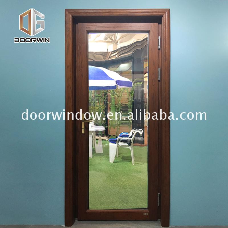 Factory price wholesale silver aluminium doors shop entry security - Doorwin Group Windows & Doors