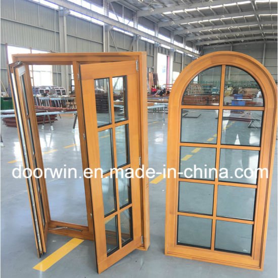 Factory Sale Price Finished Grille Arched Top Casement Window Made of Solid Pine Wood - China Grille Window, Pine Wood Window - Doorwin Group Windows & Doors
