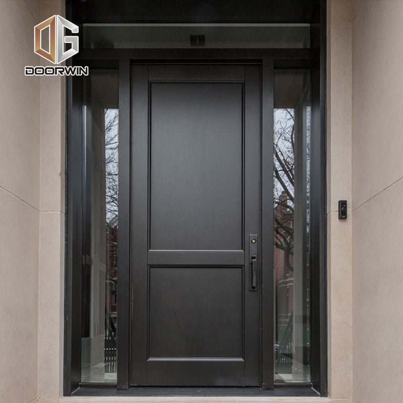 Factory supply discount price indoor wooden doors with glass hardwood timber door half lite interior wood - Doorwin Group Windows & Doors