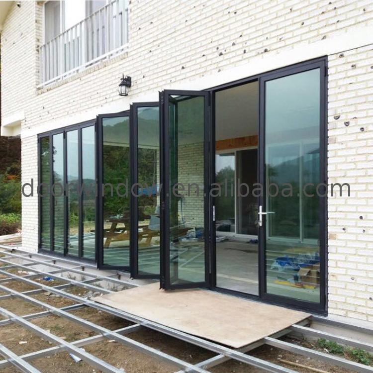 Fair price glazed folding doors frosted glass frameless prices - Doorwin Group Windows & Doors