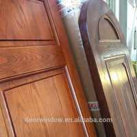Fancy simple design interior solid oak wooden door for bed rooms of high end villas by Doorwin - Doorwin Group Windows & Doors