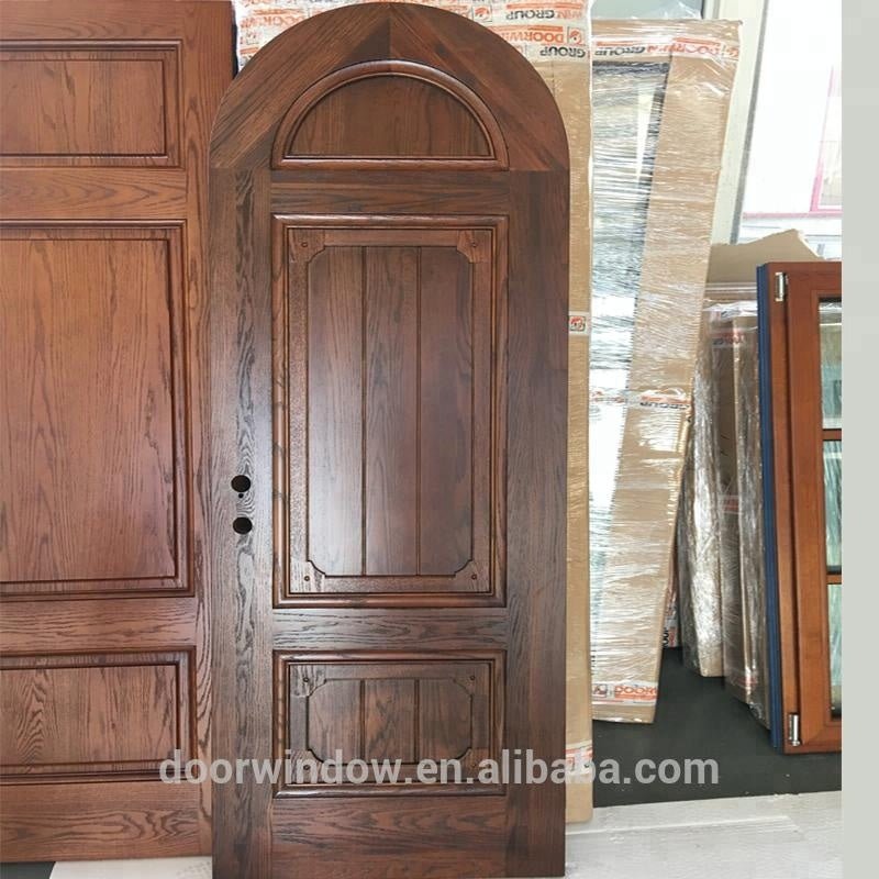 Fancy simple design interior solid oak wooden door for bed rooms of high end villas by Doorwin - Doorwin Group Windows & Doors
