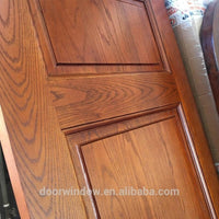 Fancy simple design interior solid oak wooden door for bed rooms of high end villas by Doorwin - Doorwin Group Windows & Doors