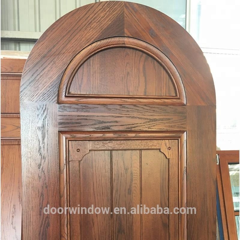 Fancy simple design interior solid oak wooden door for bed rooms of high end villas by Doorwin - Doorwin Group Windows & Doors