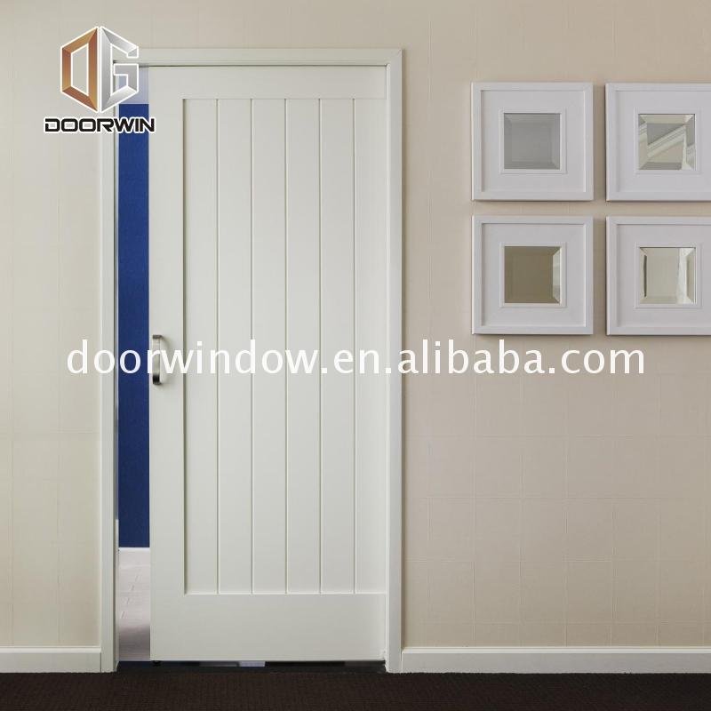 Fashion solid mdf interior doors bedroom single panel frosted glass door - Doorwin Group Windows & Doors
