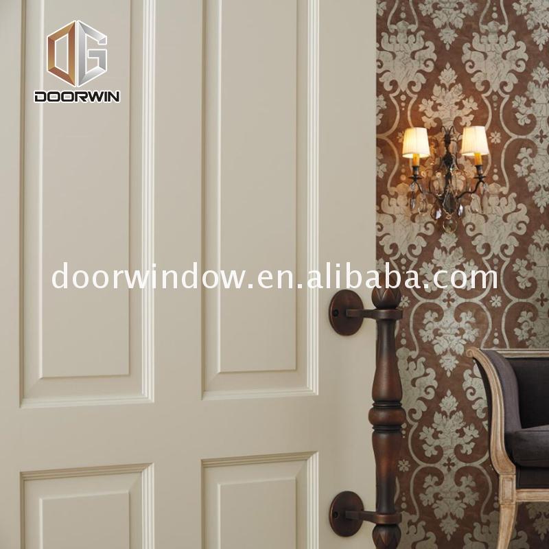 Fashion solid mdf interior doors bedroom single panel frosted glass door - Doorwin Group Windows & Doors