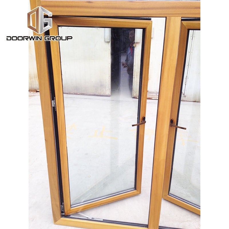 Fashion twin casement window transparent wood windows transom uk - Doorwin Group Windows & Doors