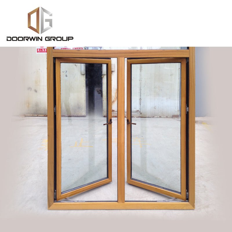 Fashion twin casement window transparent wood windows transom uk - Doorwin Group Windows & Doors