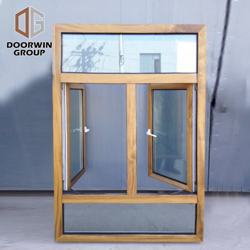 Fashion twin casement window transparent wood windows transom uk - Doorwin Group Windows & Doors