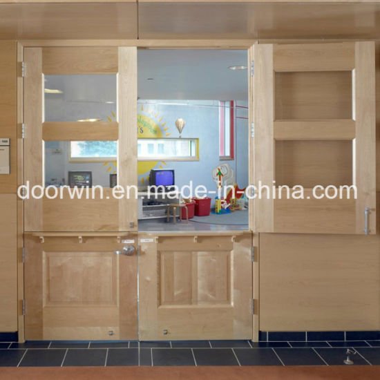 Fectory Price Exterior French Doors Double Entry Door with Wood Color for Sale - China Entry Doors, Dutch Door - Doorwin Group Windows & Doors