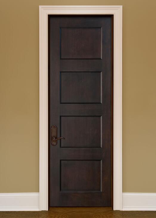 Finished Solid Mahogany Wood Interior Door in a Custom Stainby Doorwin - Doorwin Group Windows & Doors