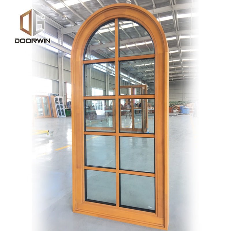 Fixed window corner double glass wood aluminum - Doorwin Group Windows & Doors