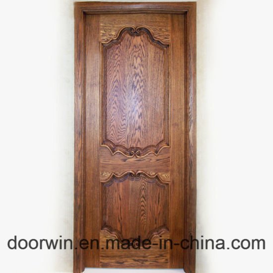 Flush Door Interior Timber Door Main Door Wood Carving Design Solid Oak Wood Hinged Door - China Flush Door, Interior Timber Door - Doorwin Group Windows & Doors