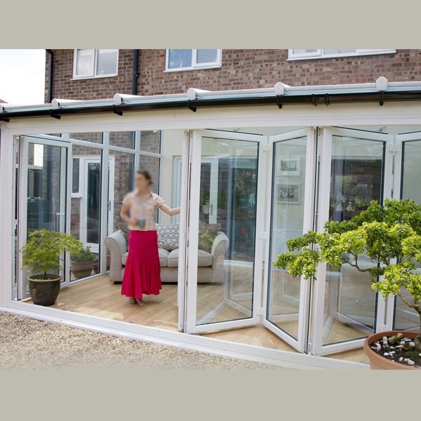 French style aluminum bi folding window and door aluminium bi-fold foldable glass doors by Doorwin on Alibaba - Doorwin Group Windows & Doors