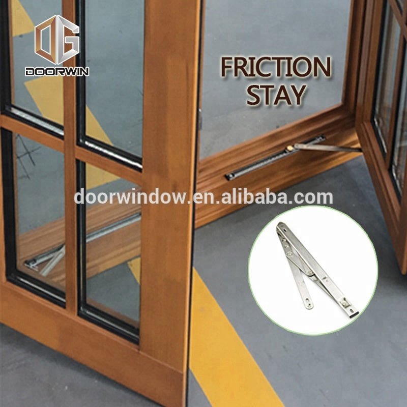 French style fixed wood window with wood window grille design made of teak woodby Doorwin - Doorwin Group Windows & Doors