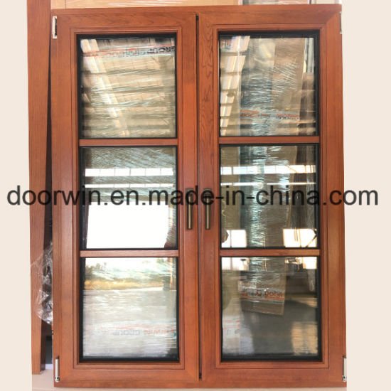 French Style Glass Design Window Pure Real Wood Window Made of American Oak - China Solid Oak Wood Frame, 6 Glass Panels Window - Doorwin Group Windows & Doors