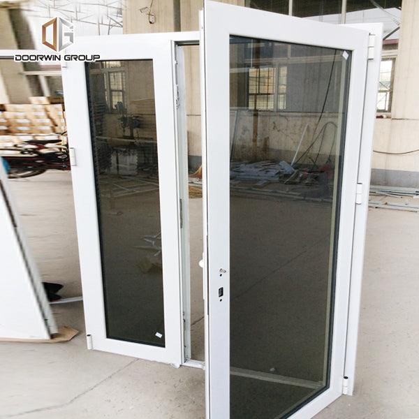 Aluminum French outward opening window with reflective glass - Doorwin Group Windows & Doors