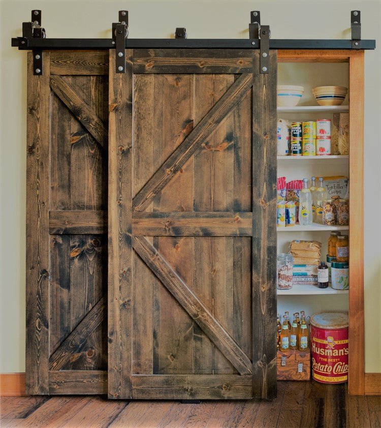 From the farm sliding barn door with barn door hardware and oak woodby Doorwin - Doorwin Group Windows & Doors