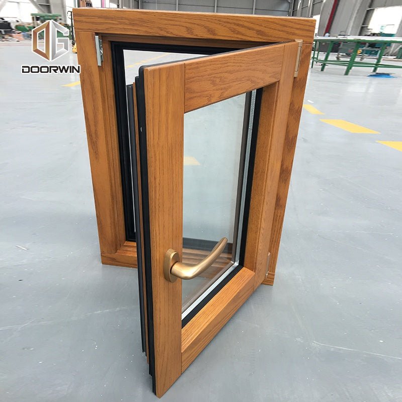 German style OAK wood tilt turn casement windows - Doorwin Group Windows & Doors