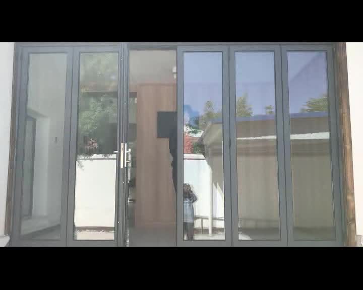 Glass folding door bi-folding doors frameless by Doorwin on Alibaba - Doorwin Group Windows & Doors