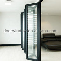 Glass folding door bi-folding doors frameless by Doorwin on Alibaba - Doorwin Group Windows & Doors