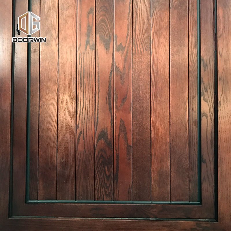 Glass louver pivot door front wood double designs by Doorwin on Alibaba - Doorwin Group Windows & Doors
