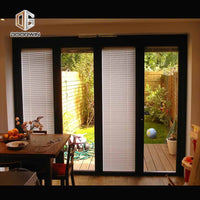 Glass louver pivot door front wood double designs by Doorwin on Alibaba - Doorwin Group Windows & Doors