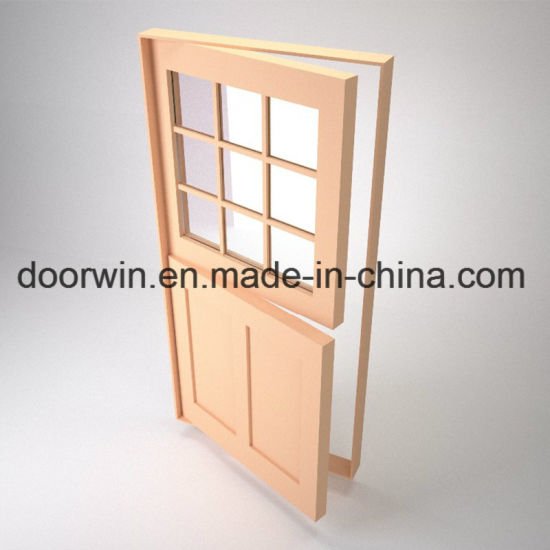 Good Daylighting Transmittance Exterior Wood Front Doors White Color Dutch Door - China Entry Doors, Dutch Door - Doorwin Group Windows & Doors
