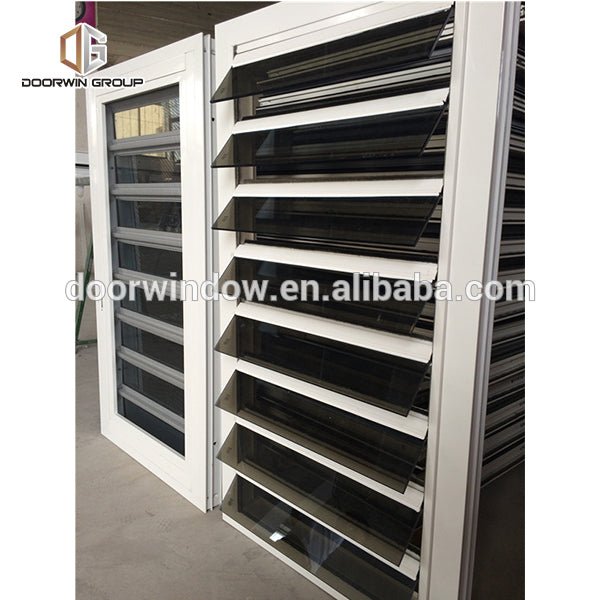 Good quality factory directly standard window blind sizes sound proof shutters for windows small bathroom - Doorwin Group Windows & Doors