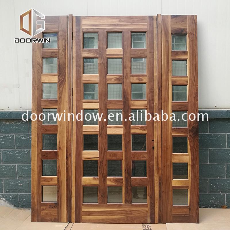 Good quality factory directly wood door frame construction finishes design photos - Doorwin Group Windows & Doors