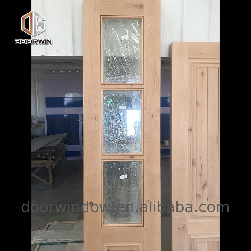 Good quality temporary interior door tempered glass teak doors - Doorwin Group Windows & Doors